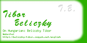 tibor beliczky business card